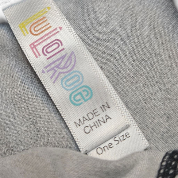 LuLaRoe One Size Black Purple Smoke Skull Leggings - Picture 7 of 8